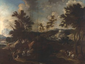Castello di Brestanica da Franz Ignaz Flurer